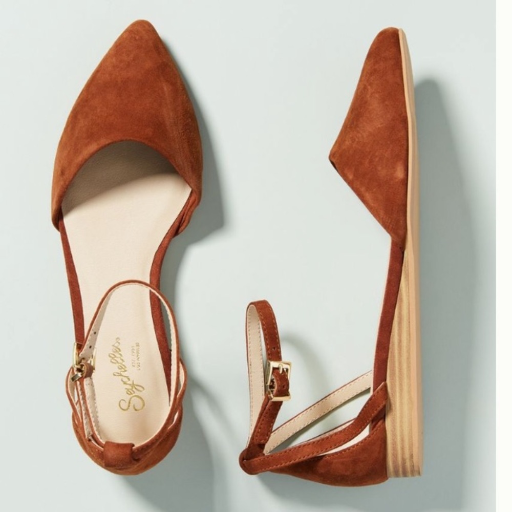 NEW Seychelles Ankle Strap Flats - from Anthro